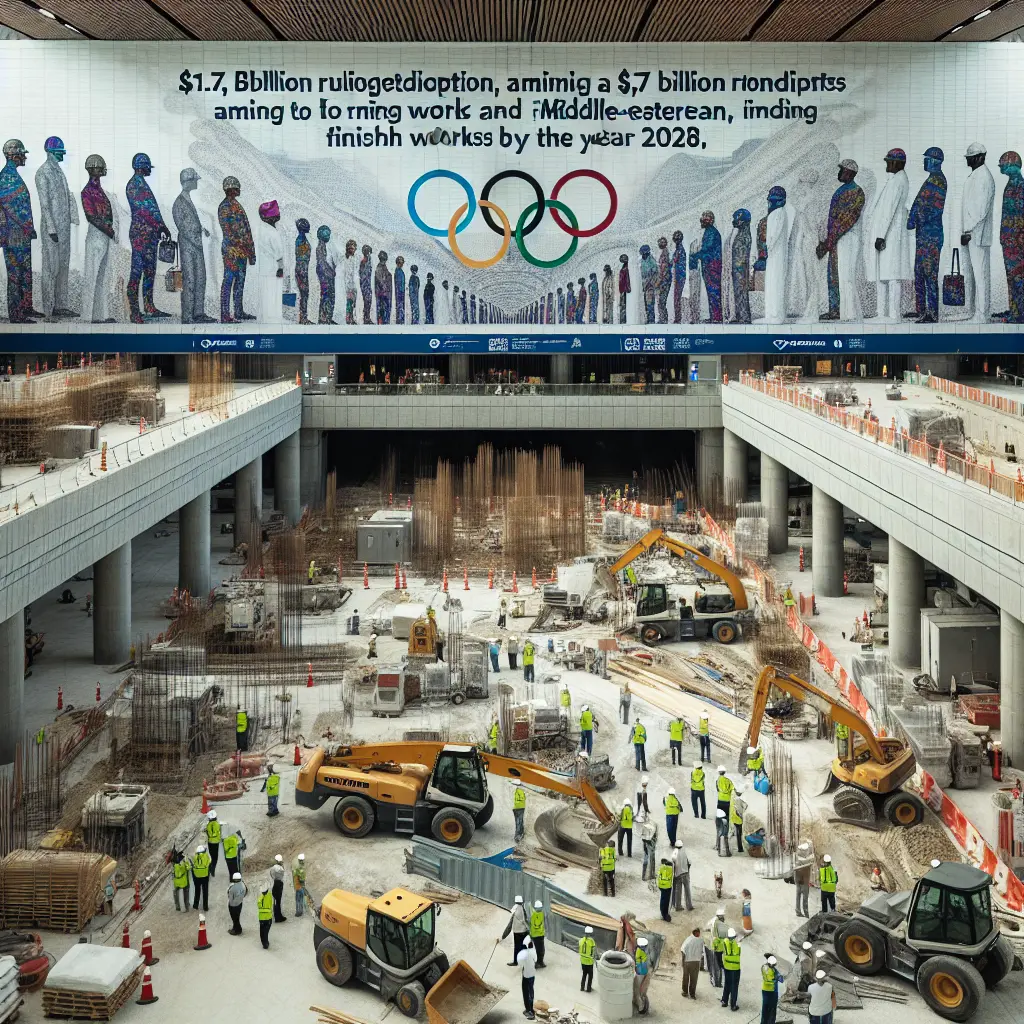 Representation of LAX's $1.7 Billion Terminal 5 Renovation Aims for Completion by 2028 Olympics